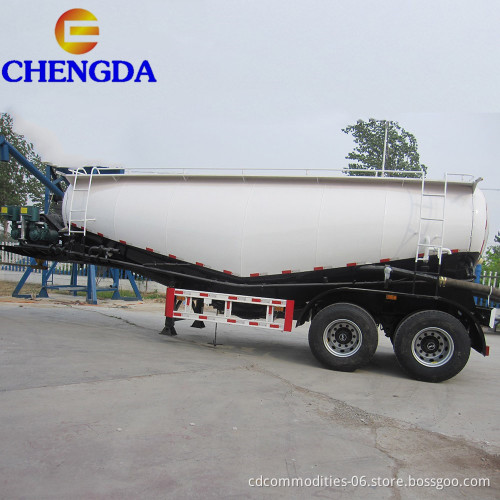Chengda 2 Axles 13 Ton 500mm Manole Cover 1 Tool Box Box Sement Semi Trailer للبيع